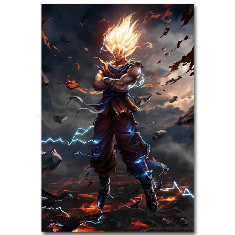 5D DIY Алмазная роспись дракона Dragon Ball Z Алмазная вышивка, вышивка крестиком на рисунке, стразы украшения рукоделие картина на стену NMX