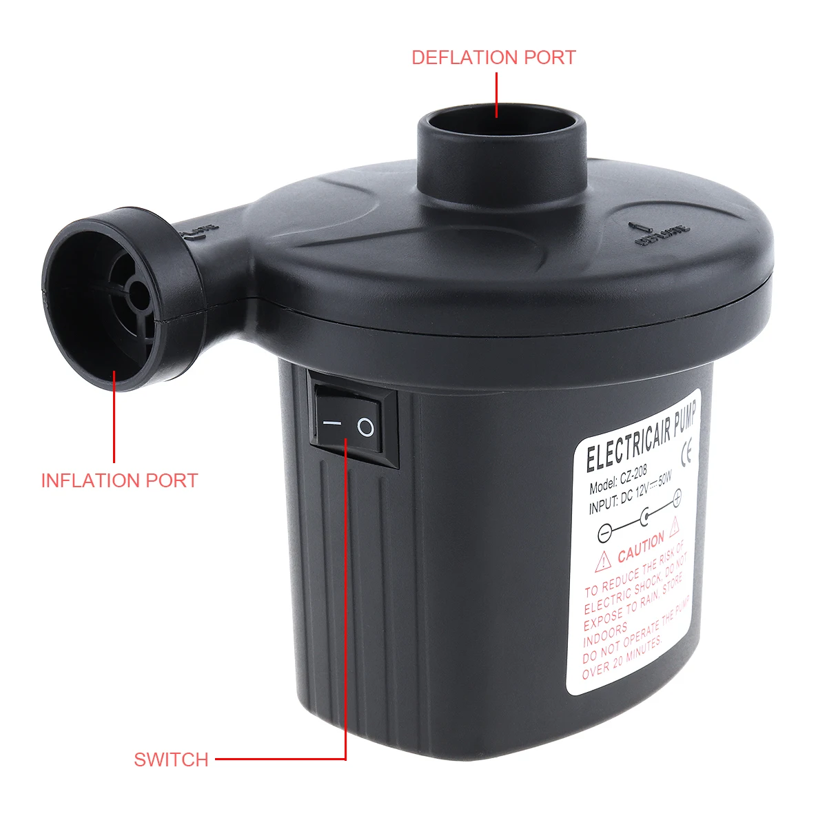 12V Air Compressor Portable pump kompresor Tyre Tire Inflator Inflatable Pump with 3 Nozzle US EU Plug for Bed Boat Mattress |