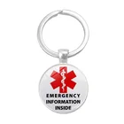 У меня есть диабет купол Кабошон стеклянный кулон брелок Тип 1 Диабетическая браслет для инсулинозависимых, ювелирные изделия, аксессуары, логотипы марок машин, брелок для ключей, автомобильные аксессуары, брелок для автомобиля держатель