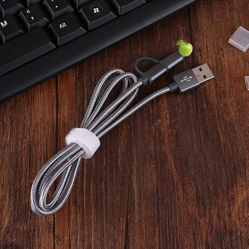 USB кабели 2 в 1 кабель конвертер 2.4A Быстрая зарядка для передачи данных xiaomi huawei iPhone
