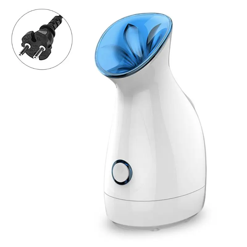 EU Plug-Blue Горячие спрей паровой лицо Иона Приспособления для красоты нано-ионный паровой аппарат для лица Красота салон персональный сауна спа мини распылитель для лица - Color: EU Plug-Blue