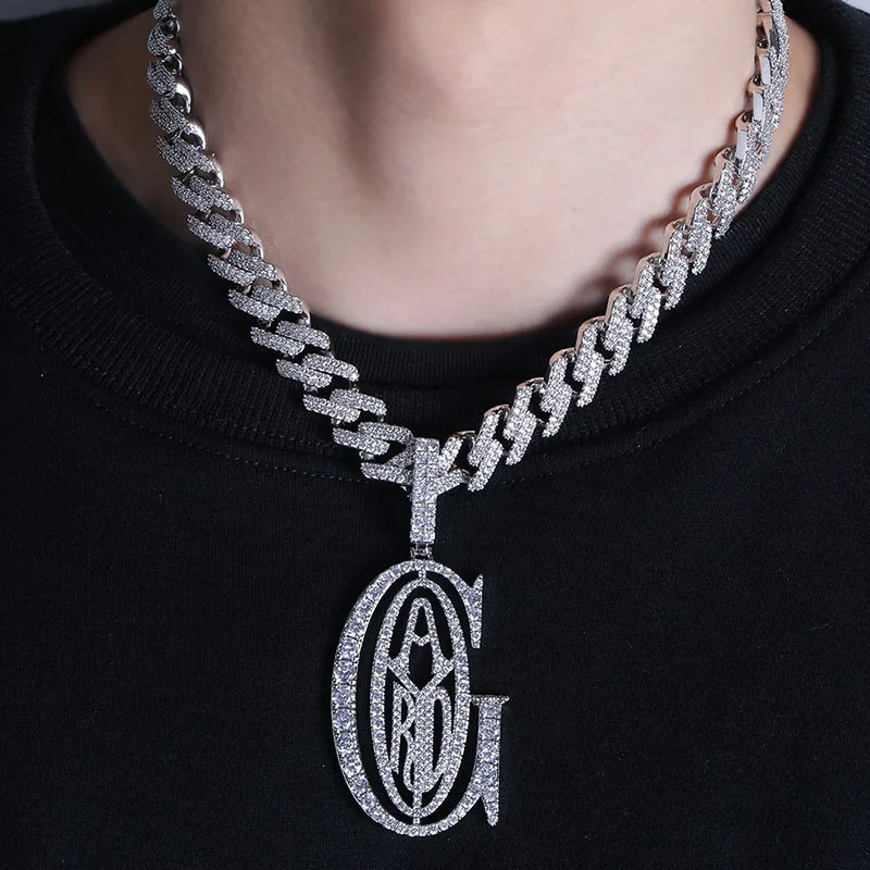 TOPGRILLZ хип-хоп рэпер Tyga G ICE OUT кулон микро Pave CZ дизайн с большим залогом для мужчин ювелирные изделия подарок