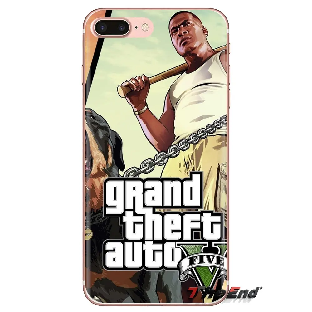 For Huawei Mate Honor 4C 5C 5X 6X 7 7A 7C 8 9 10 8C 8X 20 Lite Pro gta grand theft auto 5 san andreas Transparent Clear TPU Case |