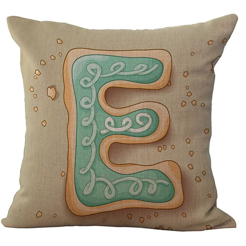 Оптовая цена 1 шт креативное письмо серии сиденье Подушка Чехол Декоративные
