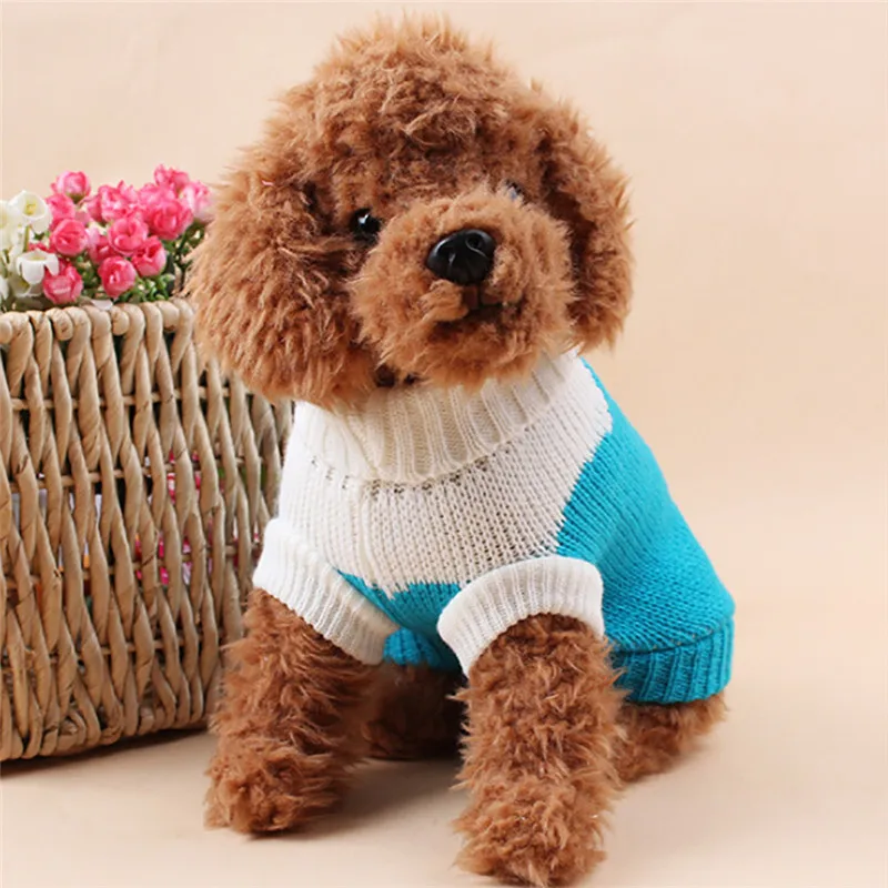 XS/S/M/L/XL/XXL зимний теплый мягкий свитер для маленьких собак, щенков, удобная одежда для домашних животных, свитер, трикотаж, акрил