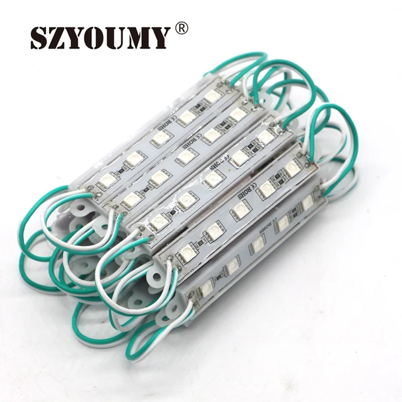 SZYOUMY 1000 шт 5 LED модуль 5050 SMD синий/зеленый/красный/белый/wartm белый водонепроницаемый