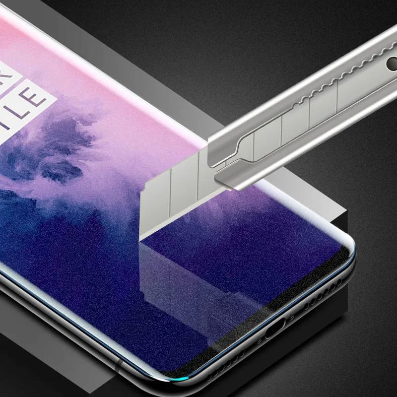 9H изогнутое полное покрытие матовое закаленное стекло для Oneplus 7T 7 Pro матовая защитная пленка для экрана против отпечатков пальцев защитная пленка
