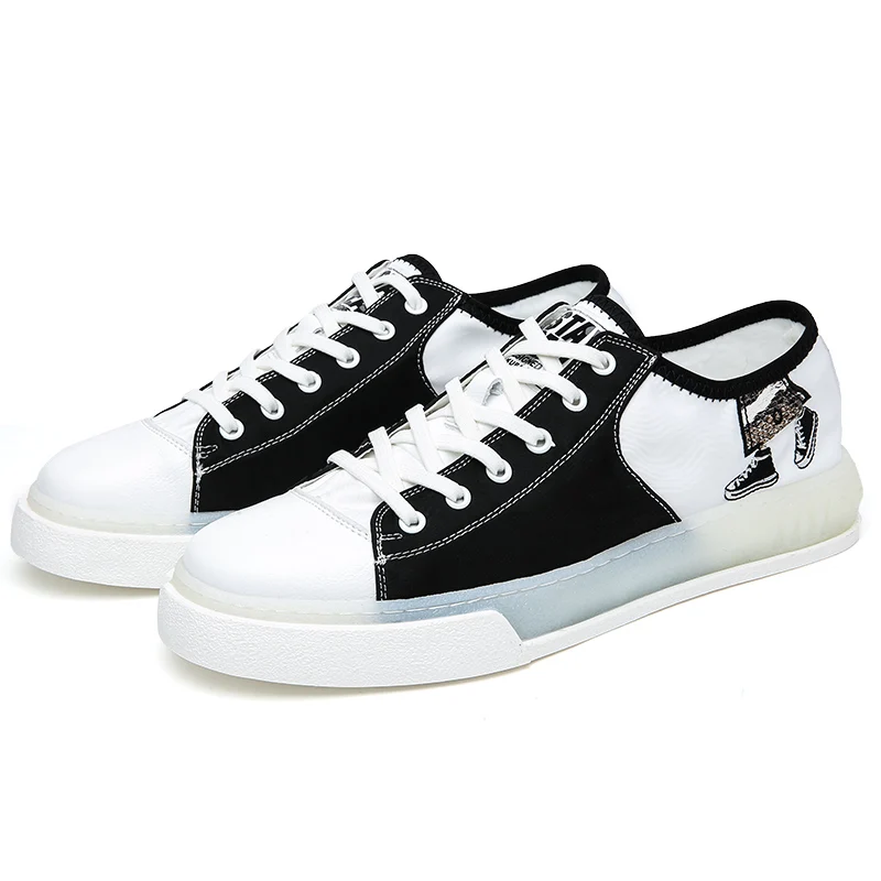 Chic Korean Style Men's Shoes Version Of The Trend Casual Printed Students Canvas 4#17D50 | Обувь