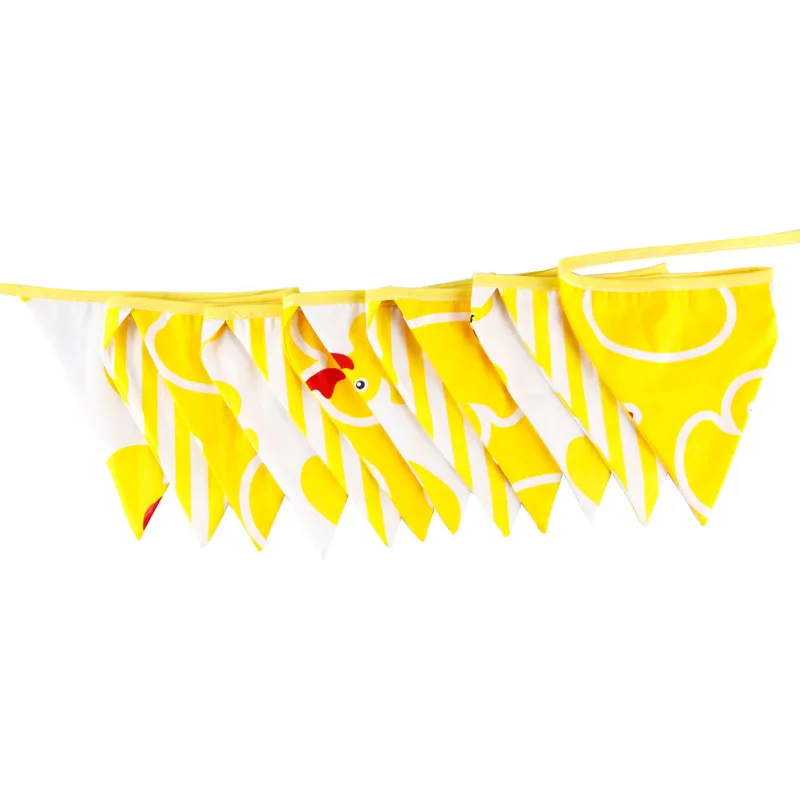 3 2 м желтый мультфильм утка хлопок баннер 12 флагов Вымпел гирлянда Дети День
