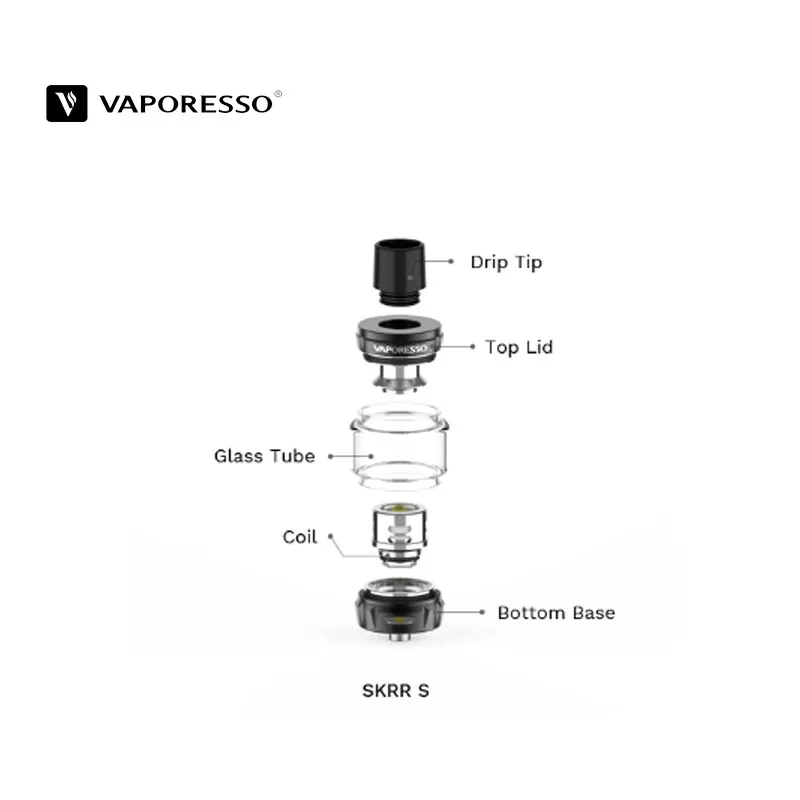 Vaporesso SKRR S Subohm Танк 8 мл электронная сигарета Vape распылитель с 0.2ohm сетчатый и 0.15ohm