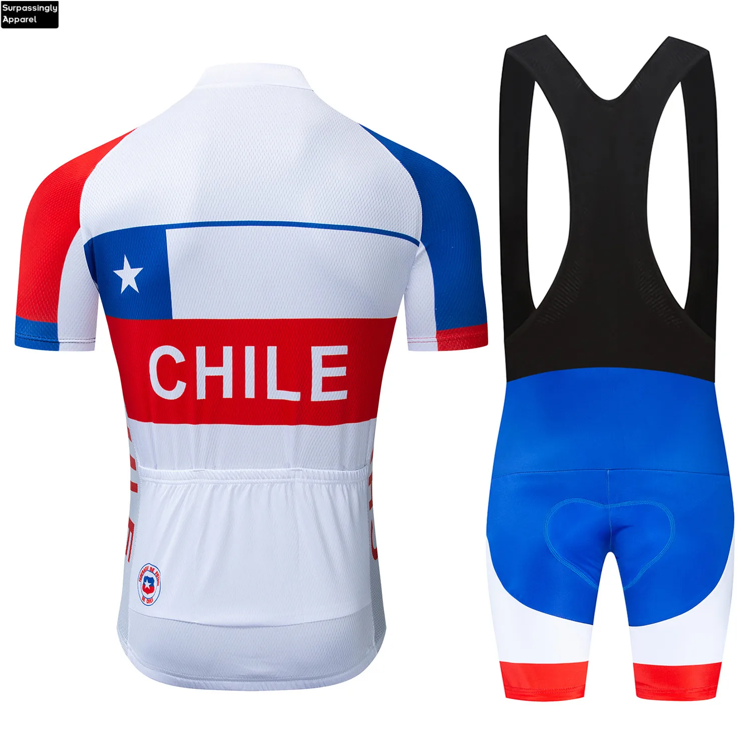 Женский спортивный костюм для велоспорта Pro CHILE Team Белый комплект одежды одежда