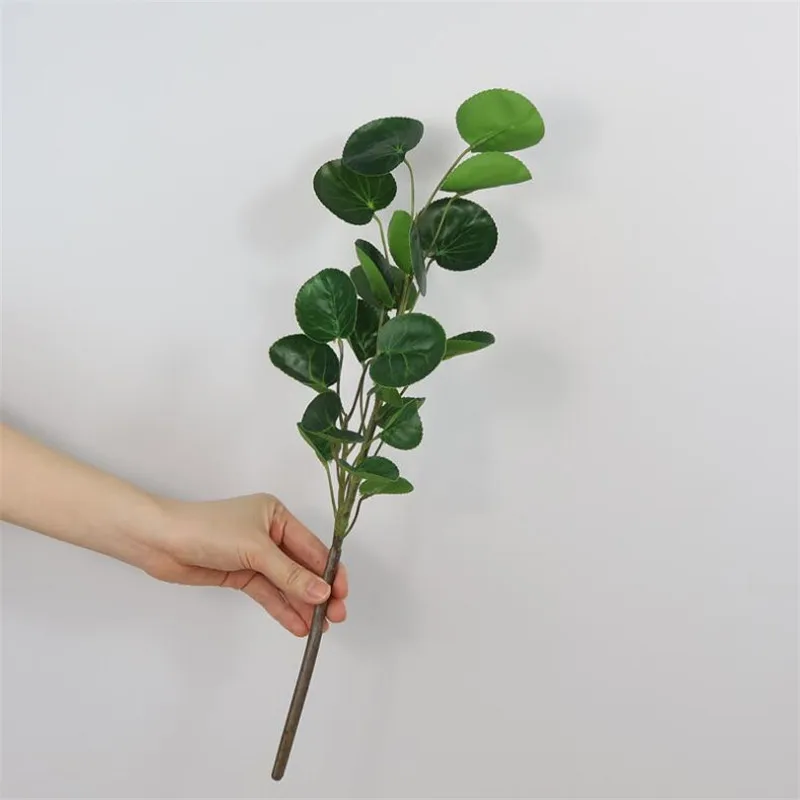 6 шт Искусственные зелени 18 11 &quotДлина имитации реального касания золотые