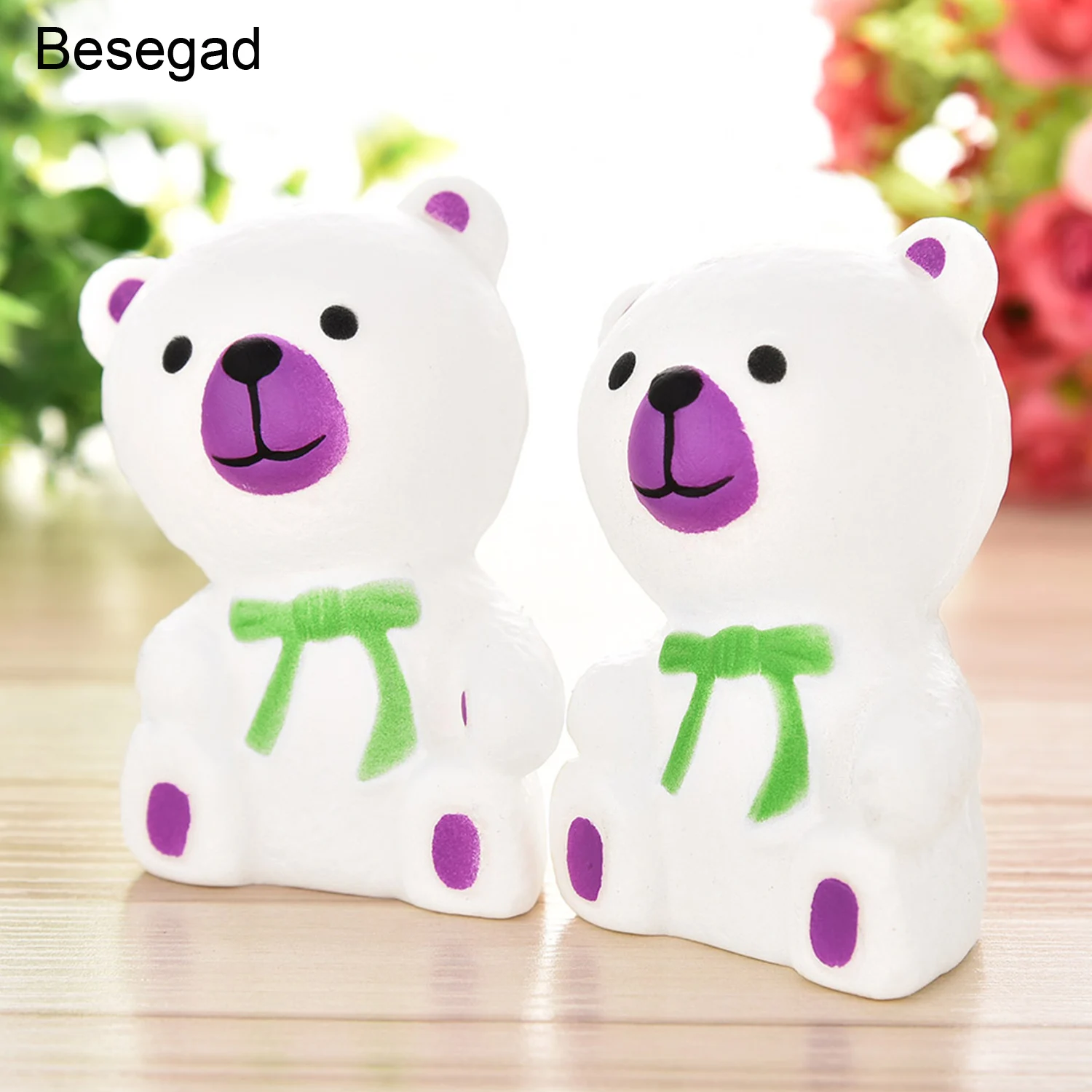 Besegad мягкие Squishies Kawaii Носки с рисунком медведя из мультика игрушка замедлить рост