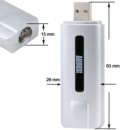 DVB-T210 августа USB Freeview HD ТВ-тюнер смотреть цифровое телевидение в формате Full HD на ноутбуках и настольных компьютерах