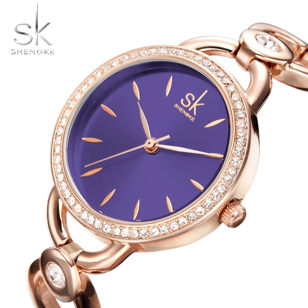 Shengke Роскошные для женщин часы известных брендов золото модные креативные