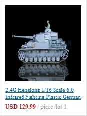 2,4 г Henglong 1/16 масштаб 6,0 инфракрасный боевой пластик немецкий Panzer IV F2 RTR радиоуправляемая модель танка 3859