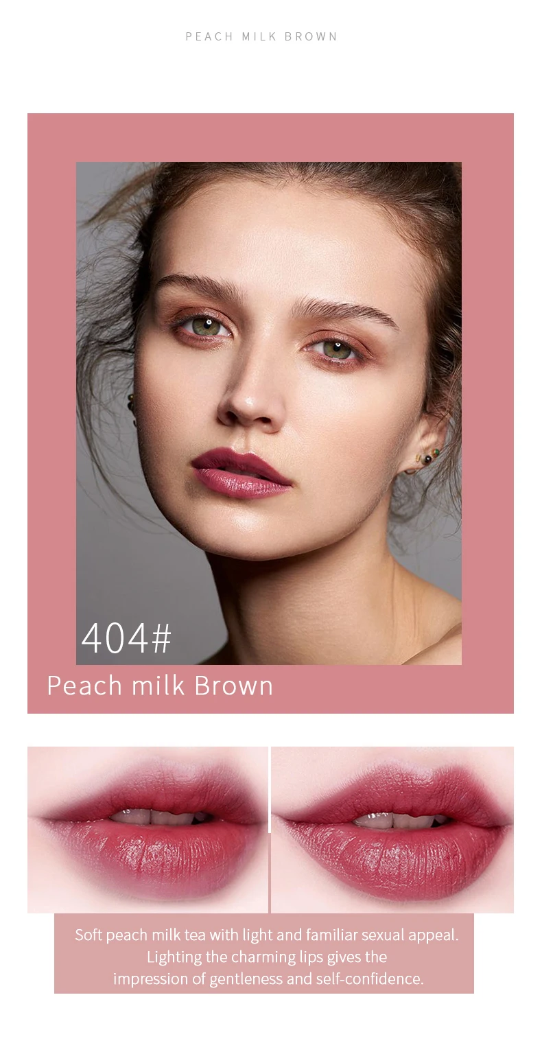 1 шт. новая матовая губная помада с золотым стержнем Натуральная увлажняющее