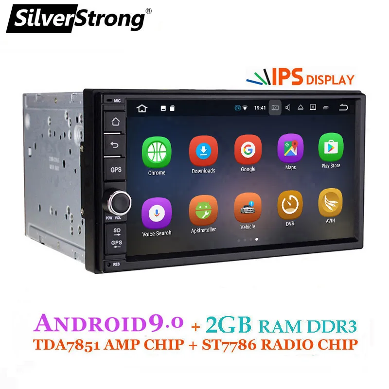 SilverStrong Android9.0 автомобильный DVD 2Din универсальная DSP android Панель IPS OctaCore Автомобильный gps 7 дюймов Автомоби