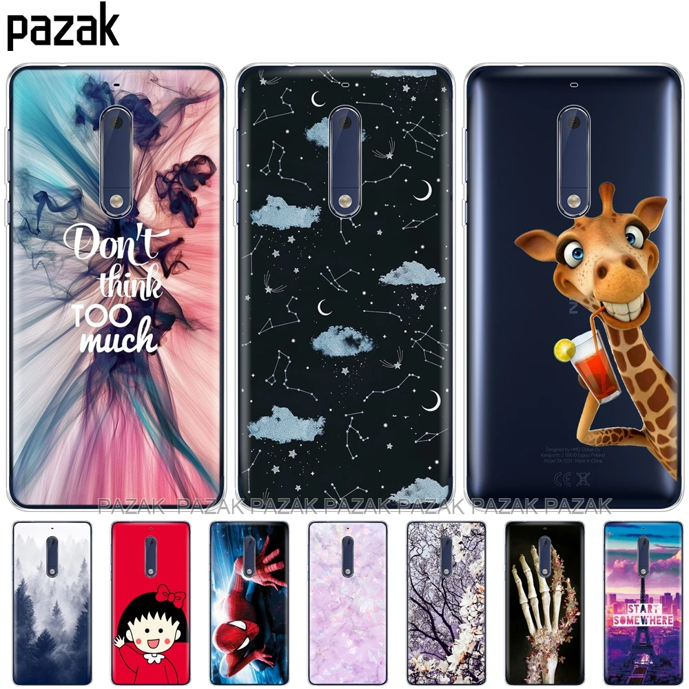 Силиконовый чехол для Nokia 1 2 2,1 3 3,1 5 5,1 plus Мягкий ТПУ задняя крышка trnsparent противоударный чехол Бампер корпус pop