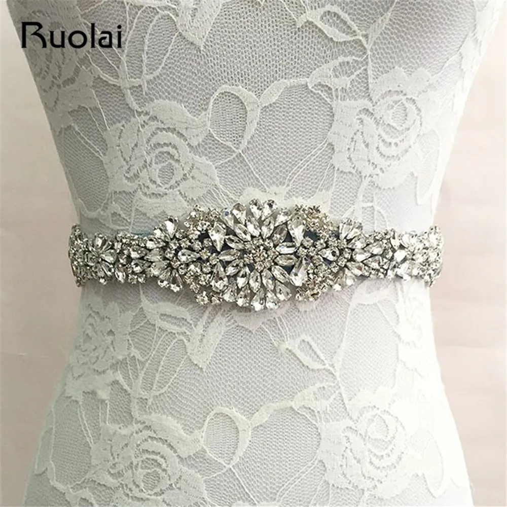 

Hot Selling New arrival Handmade Wedding Belt Crystal Rhinestone Stones Bridal Jewelry Formal Wedding Evening Dress Belt FBT02
