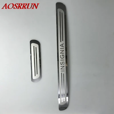 Автостайлинг из нержавеющей стали дверные пороги Накладка подходит для Opel Insignia