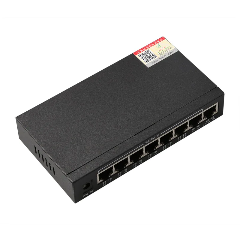 DIEWU 8 портов RJ45 10/100 Мбит/с POE сетевой коммутатор умный блок питания Ethernet