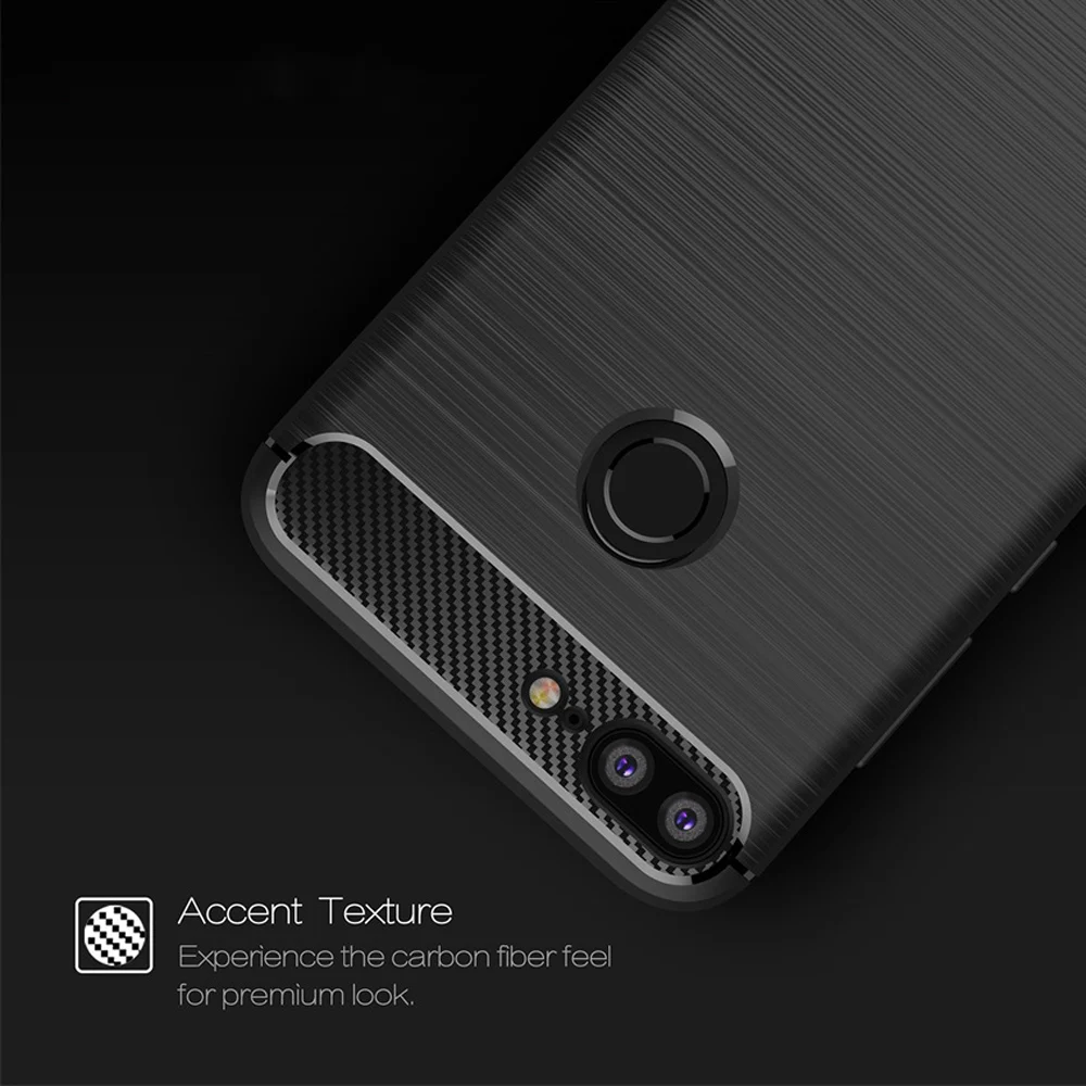 Case For Huawei Honor 8C 8X 7A 7C 7X 6X 8A 9 9i 10 10i 20i 20 V20 V9 V10 Play Pro Lite Carbon Fiber TPU Phone Cover Shell |