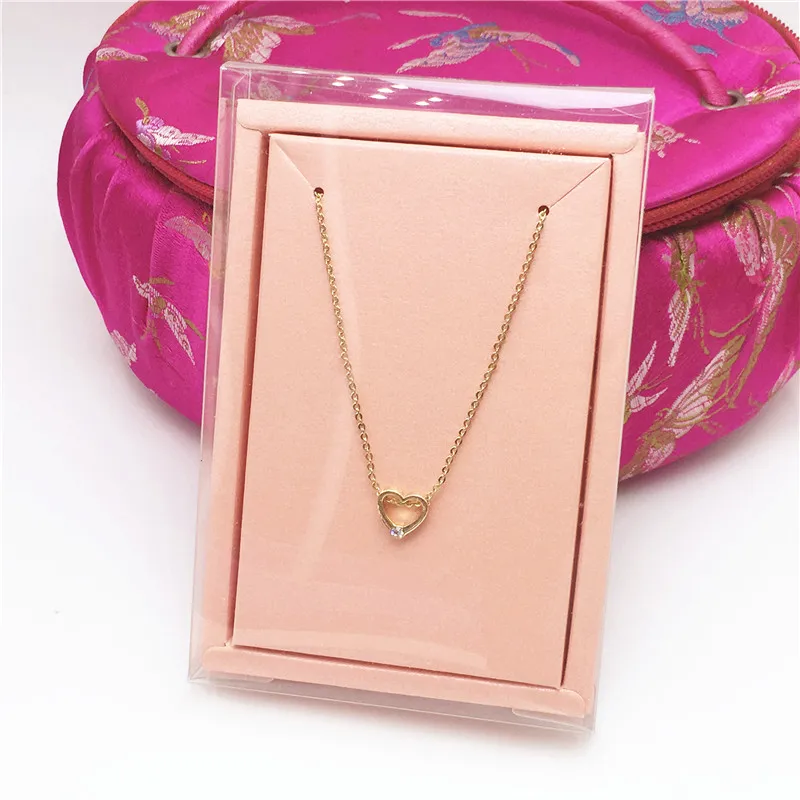 2*8*12cm Transparent Waterproof Plastic Jewelry Packing Boxes+Colorful Inner Necklace Cards Clear Pvc Pendant Displays Gift Box | Украшения