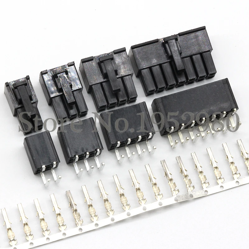 20 комплектов ATX 4 2 мм Электрический разъем для автомобиля 2/4/6/8/10/ 24P прямоугольный