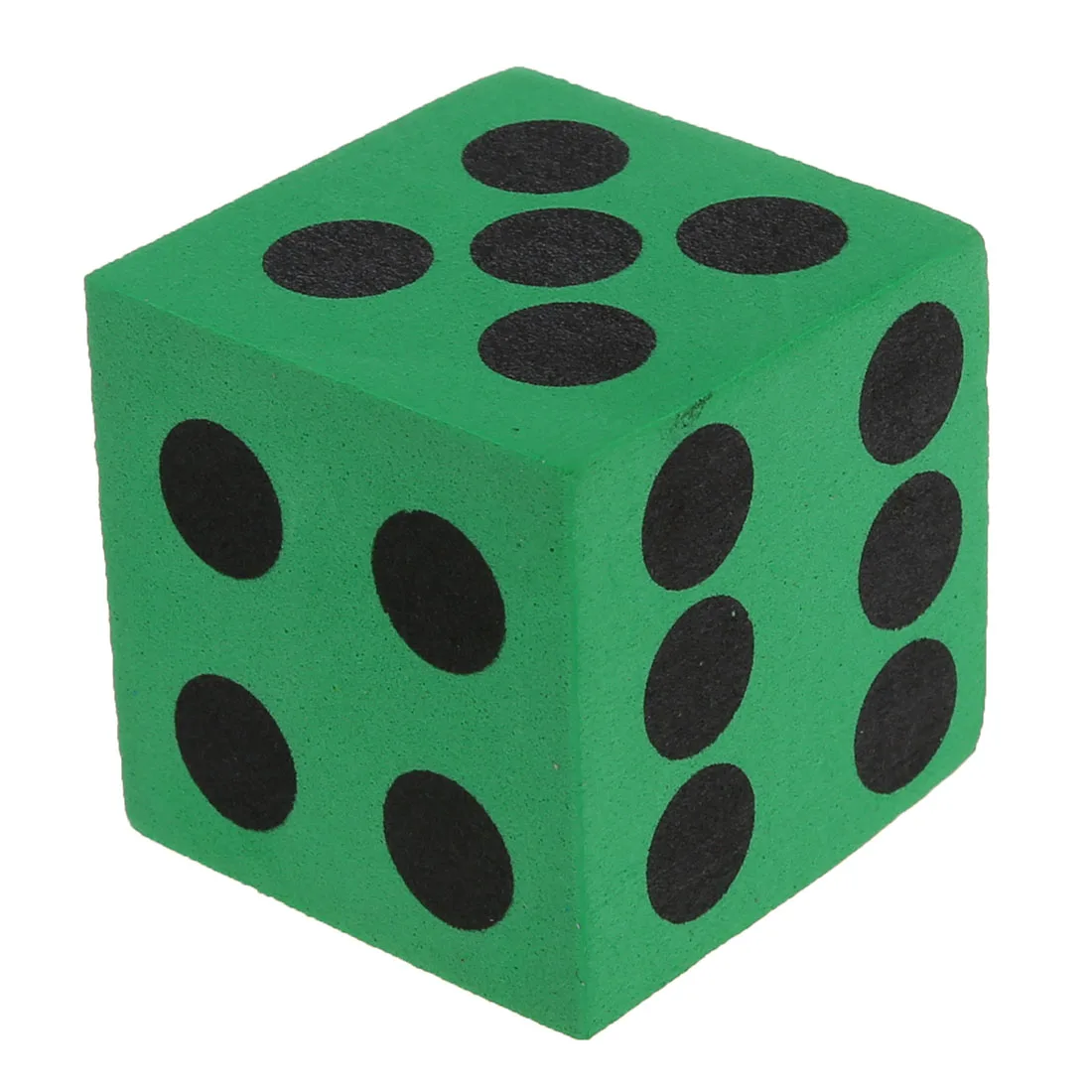 

5 pack 12pcs Foam Playing Dice - Random Colors / Features Black Solid Dots--Safe and Funny for Children Playing or Educational