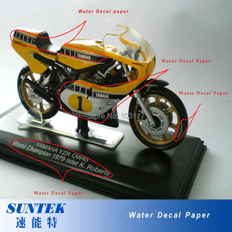 (10 шт./лот) А4 Размер лазерный белый цвет водная горка печать бумага|water transfer|paper water