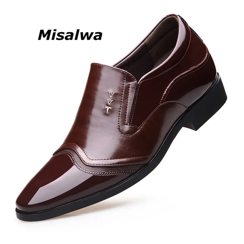 Misalwa/; мужские свадебные туфли для жениха; экстравагантные элегантные модельные туфли; мужские деловые туфли, увеличивающие рост, на 7 см