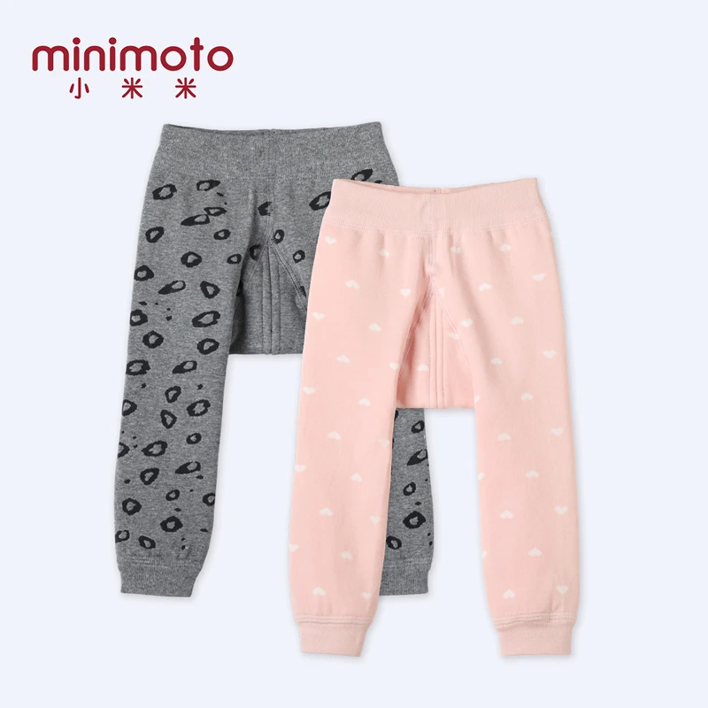 Minimoto/Детские плотные бархатные колготки штаны с шаговым швом теплые чулки из