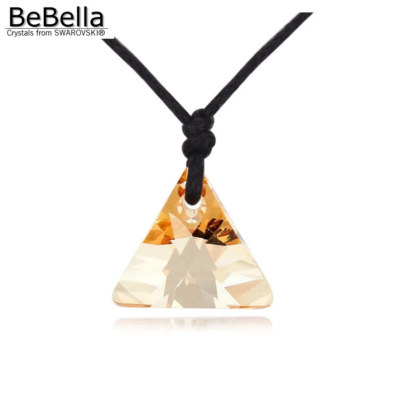 BeBella новинка треугольная коллекция подвеска с веревочной цепочкой ожерелье