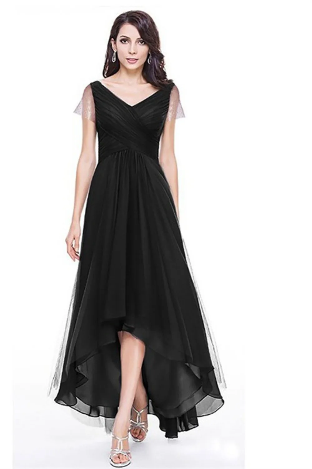 Женское элегантное высококачественное кружевное платье с короткими рукавами