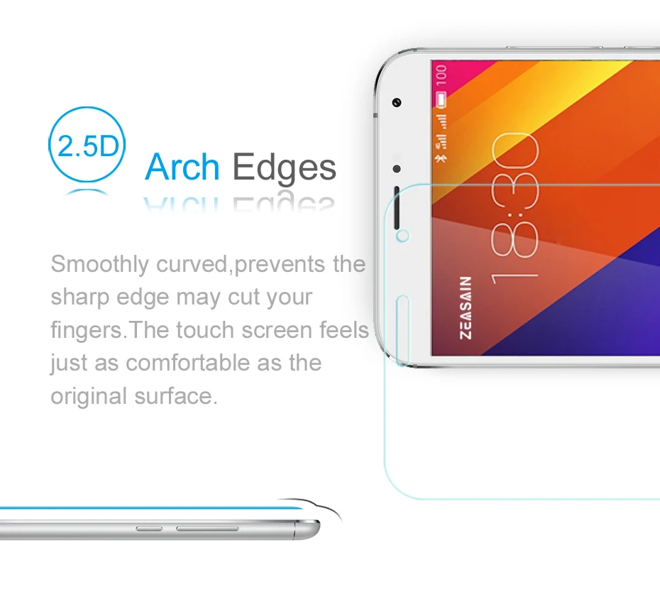 Защитное стекло ZEASAIN закаленное 9H для Meizu MX5 MX 5 Pro Prime защита от царапин 2.5D 0 3 мм |