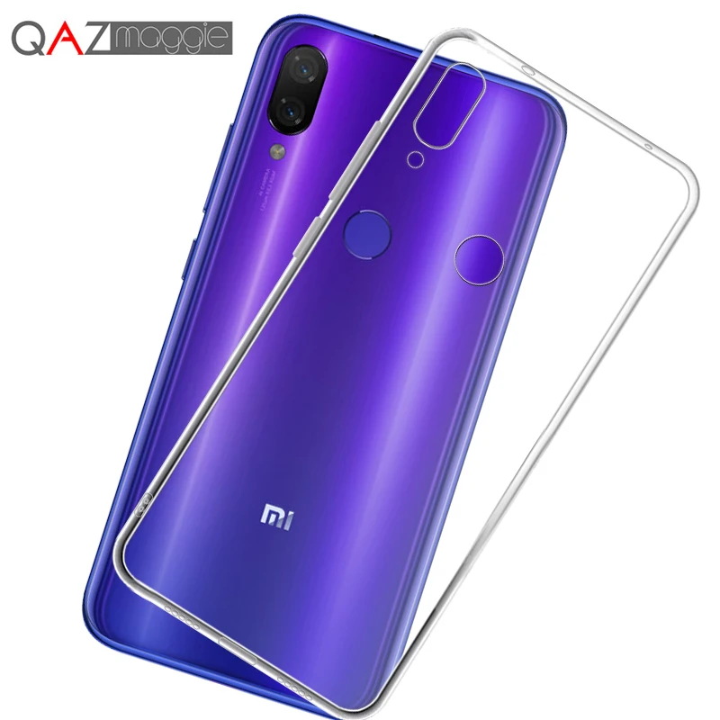 Xiaomi Redmi Note 7 Case QAZ Maggie Soft Transparent Clear TPU for |