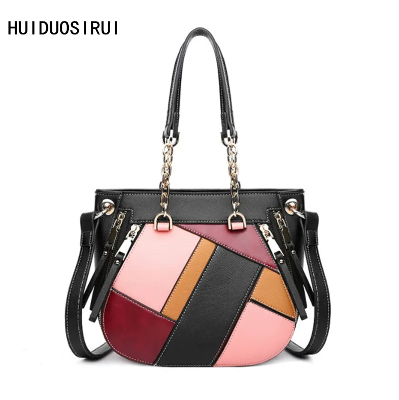 2018 Новая мода сумка Роскошные сумки женские дизайнер черный белый клапаном клатч