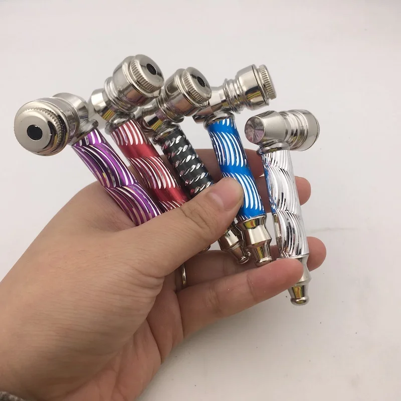 Высококачественная компактная металлическая табачная трубка 76 мм для курения с