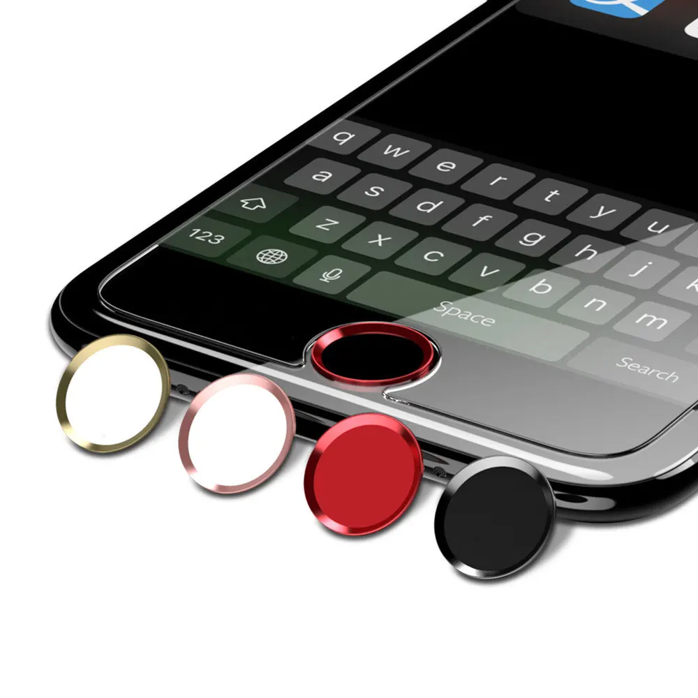 Kisscase сплав Touch ID Button протектор дома стикера клавиатуры клавиши для iPhone 7 6 S 5 5S SE