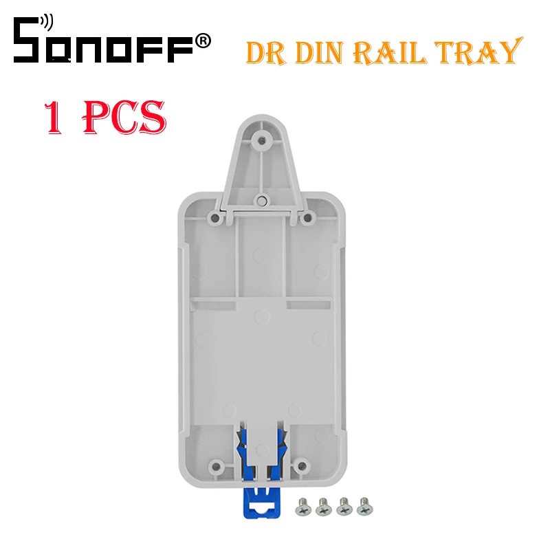 Sonoff DR 1 PCS 2 шт. SONOFF для Basic/RF/Pow/TH10/16/Wifi смарт-переключатель DR DIN лоток рейку Чехол Держатель установленный Регулируемый Чехол коробки для дома Alexa - Комплект: Sonoff DR 1 PCS