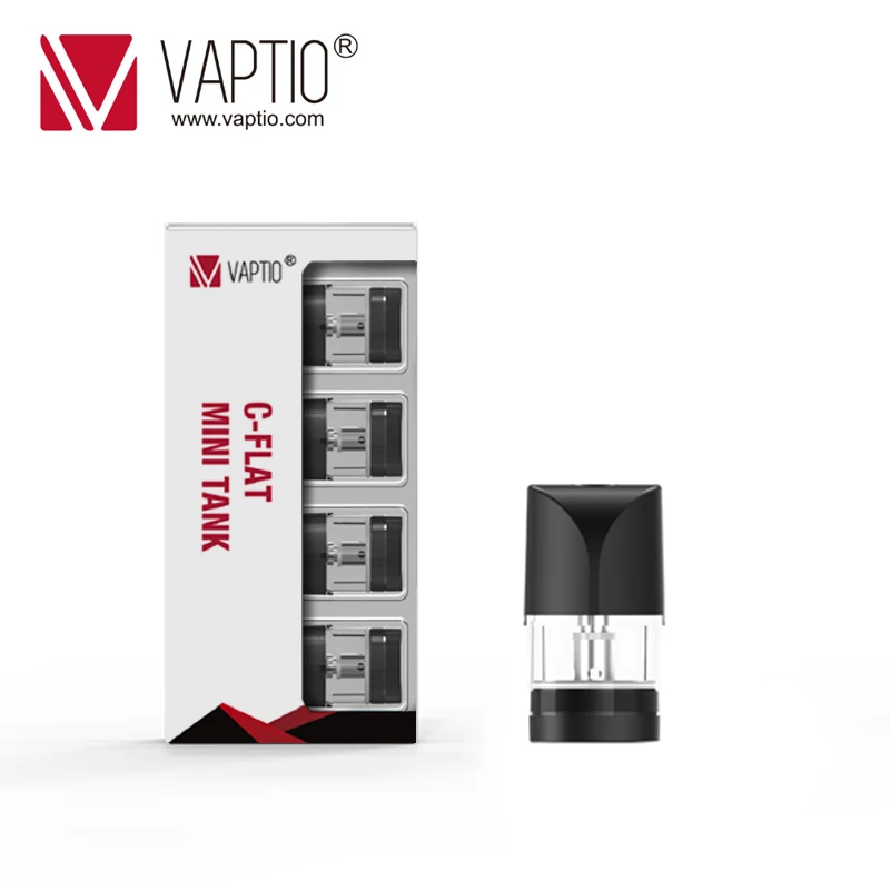 Электронная сигарета Vaptio C Flat MINI pod 1 шт. атомайзер 3 мл емкость 5 Ом катушка головка