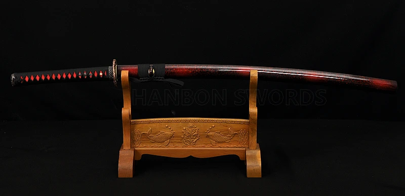 

Japanese Samurai Sword KATANA Full Tang Oil Quenched Unokubi-Zukuri Blade 1095 High Carbon Steel Sharp Can Cut Bamboos Custom