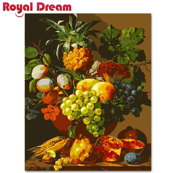 

A lot of fruit DIY Painting By Numbers Acrylic Paint By Numbers HandPainted Oil Painting On Canvas For Living Room Wall Art