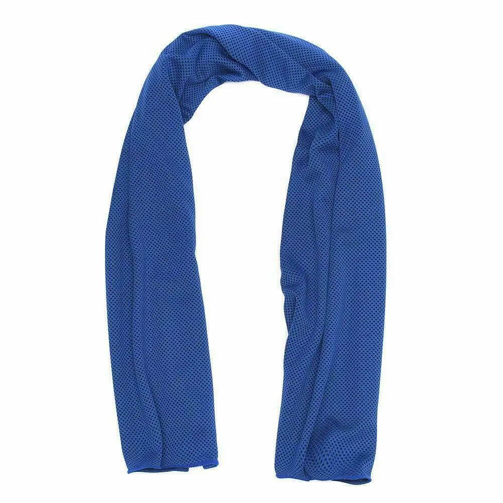 Dark blue Полотенце для мгновенного охлаждения ледяной Гольф катание на велосипеде, пробежка тренажерного зала виды спорта на открытом воздухе летом - Цвет: Dark blue