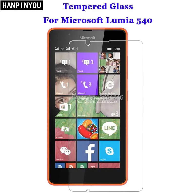 Закаленное стекло 9H 2.5D Премиум Защитная пленка для Microsoft Nokia Lumia 540 5 0&quot|screen protector