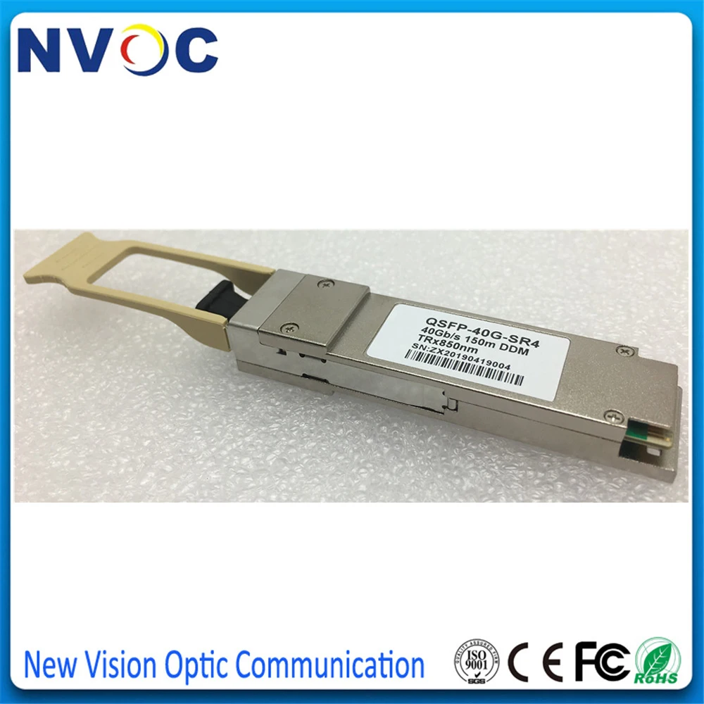 Бесплатная доставка 40GBASE-SR4 QSFP + 300 нм м трансивер MTP/MPO 40G многорежимный