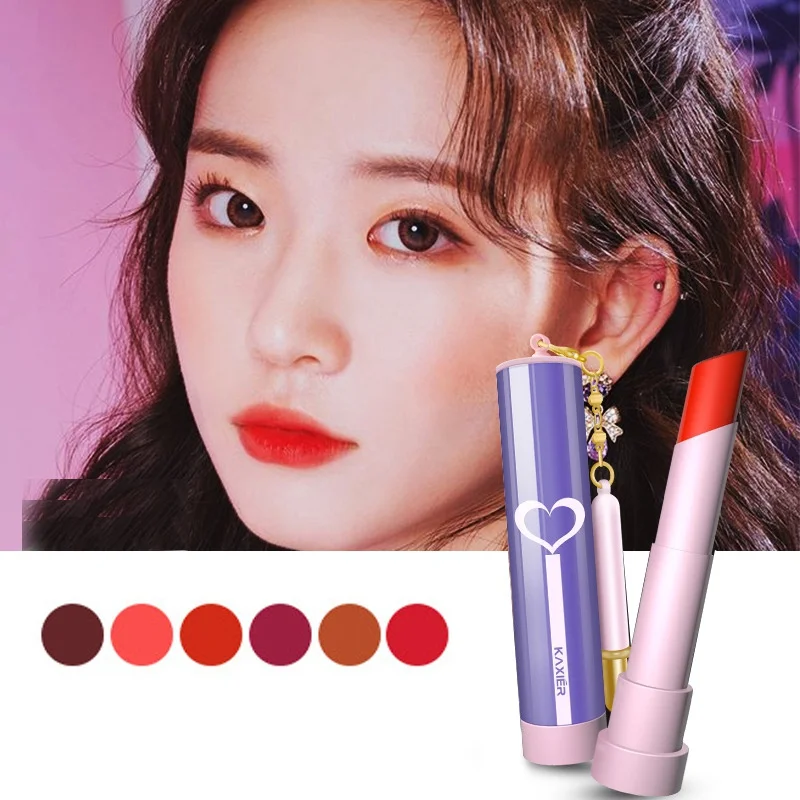 Luxury Makeup Color Lipstick Matte Lip Stick Long-lasting Moisturizer with Brush Charming Cosmetic |