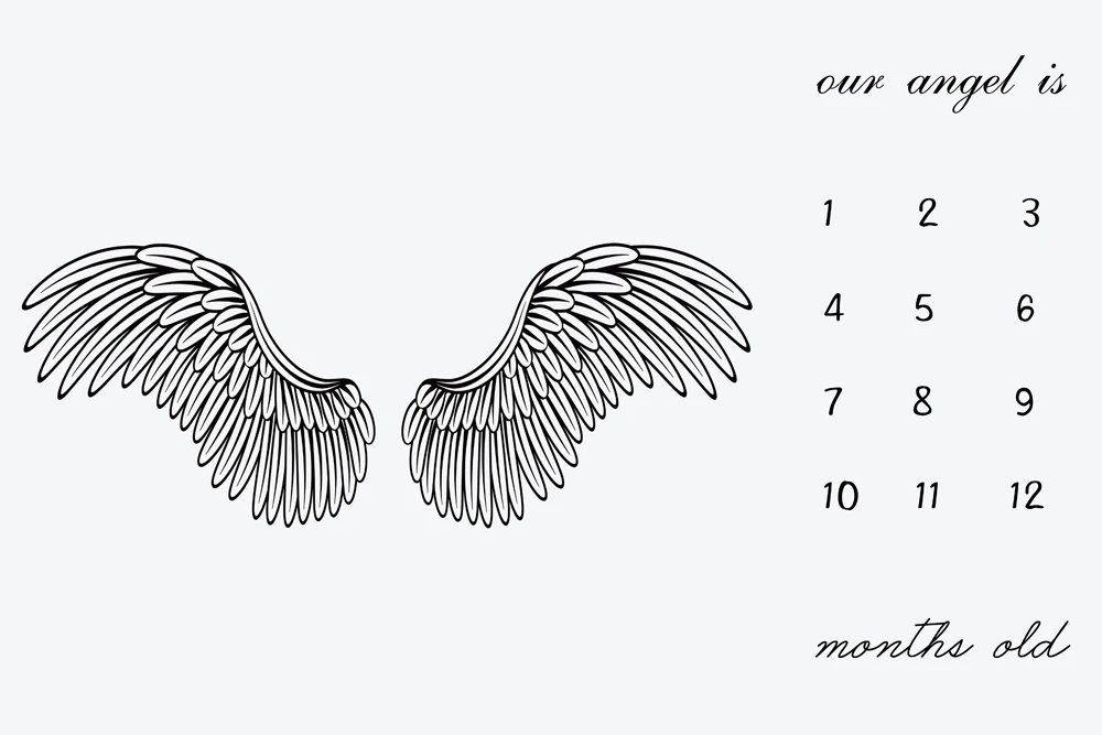 

baby monthly milestone blanket-photography prop backdrop for newborn,new mom baby shower gift 60x40 inch W-709