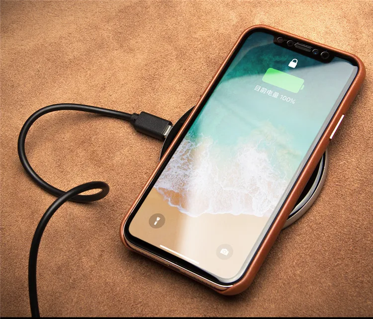 QIALINO, Стильный чехол из натуральной кожи для Apple iphone XR, 6,1 дюймов, ультра тонкий, ручной работы, противоударный, задняя крышка для iphone XR